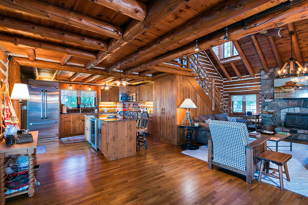 Log Cabin Kitchen Renovation Log cabin kitchen renovation